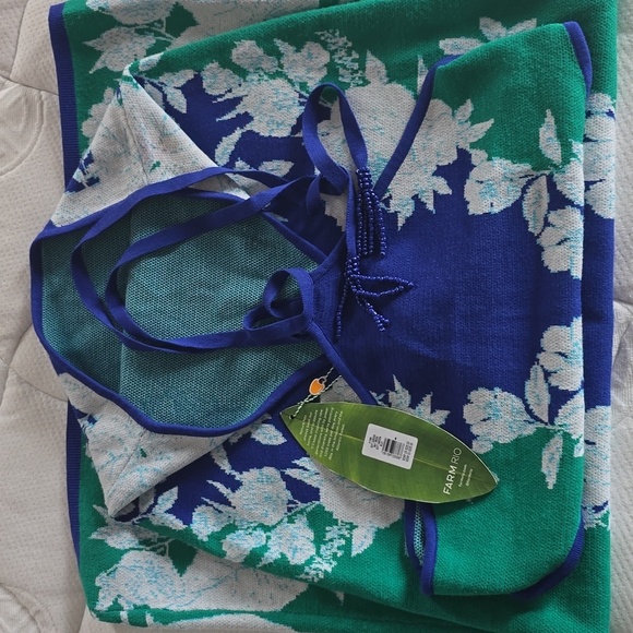 NWT Farm Rio Soft SUMMER Garden Knit Dress – Size Medium* - Picture 6 of 7